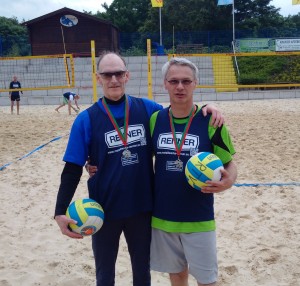 Karl Schumann und Friedhelm Rücker Silbermedaille bei den Westdeutschen Beachmeisterschaften Ü53